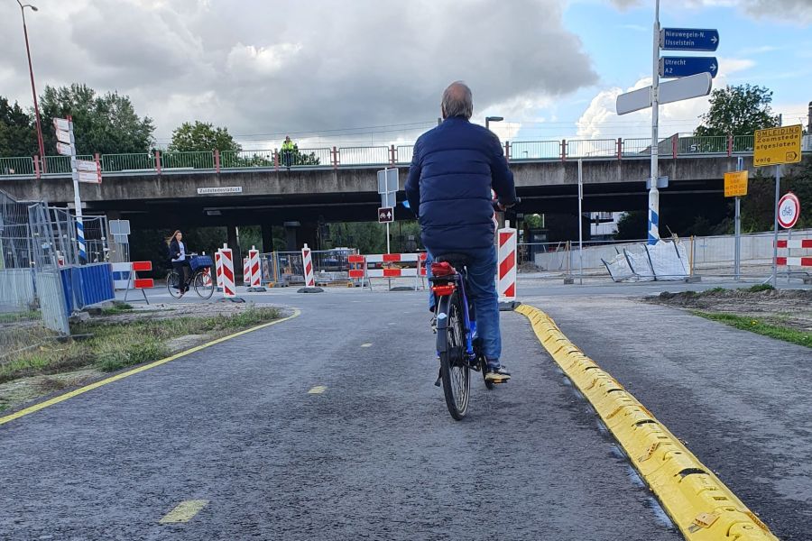 Foto fietspad Zuidstedeviaduct