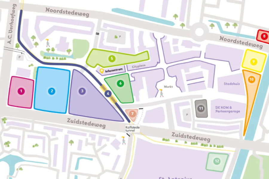City ontwikkelgebieden op de kaart