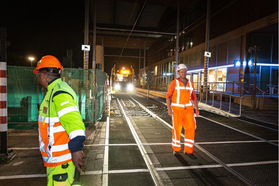 Nachtwerk aan trambaan in Nieuwegein en IJsselstein tot en met zondag 29 augustus