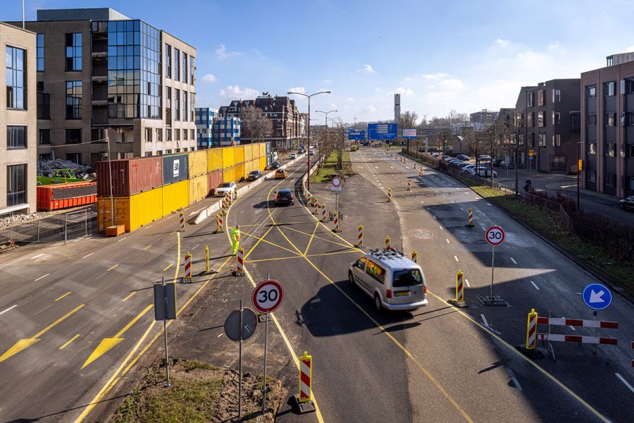 Omleidingsroutes door afsluiting Koekoekslaan