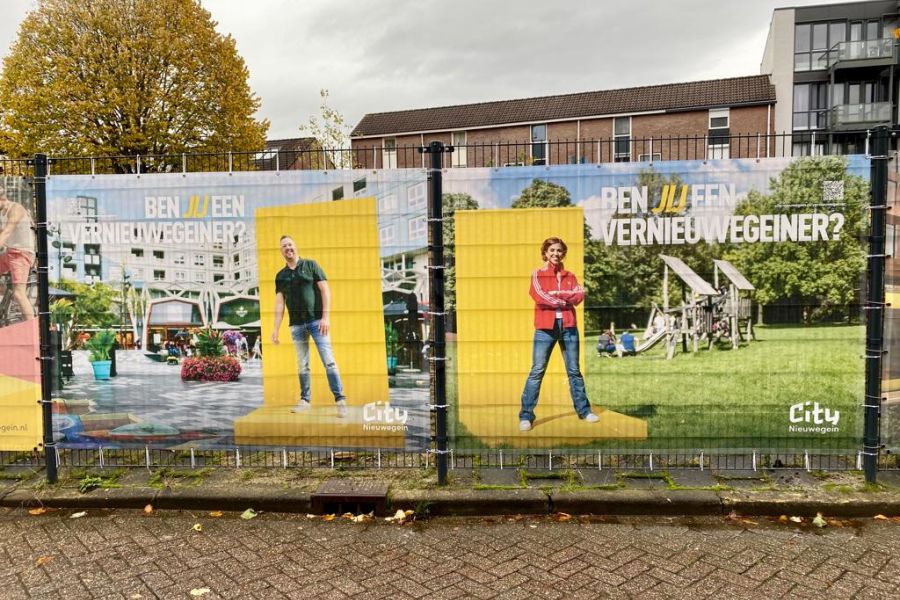 Bouwdoeken met Vernieuwegeiners