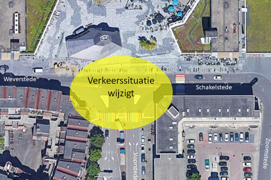 Verkeerssituatie wijzigt bij Voorstede