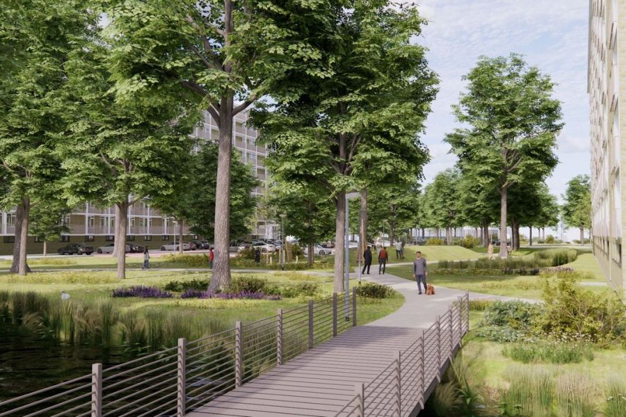 Vernieuwing park in City