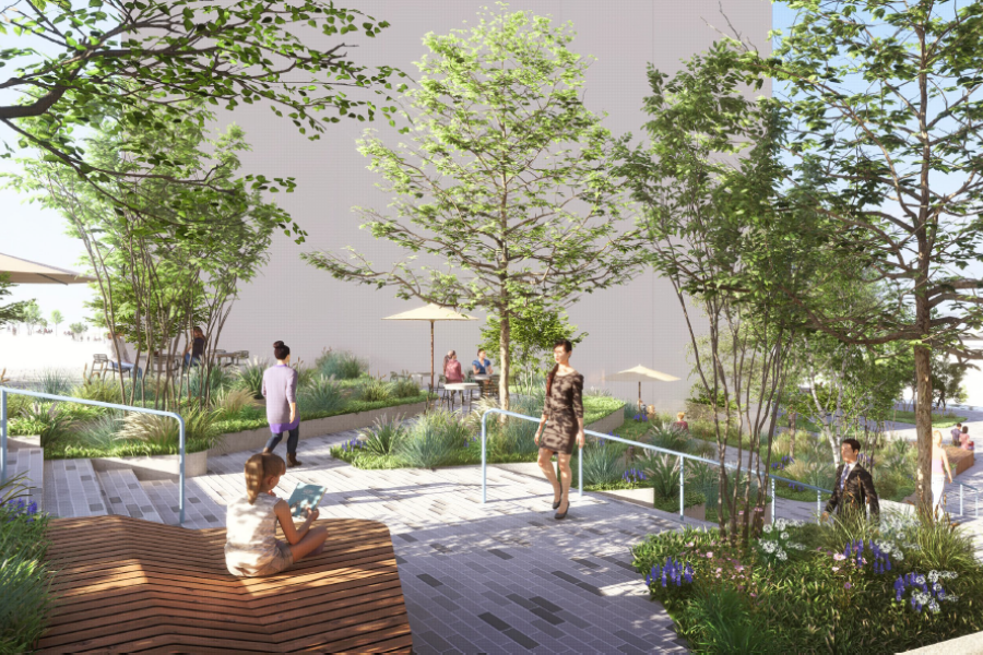 Vernieuwing park in City