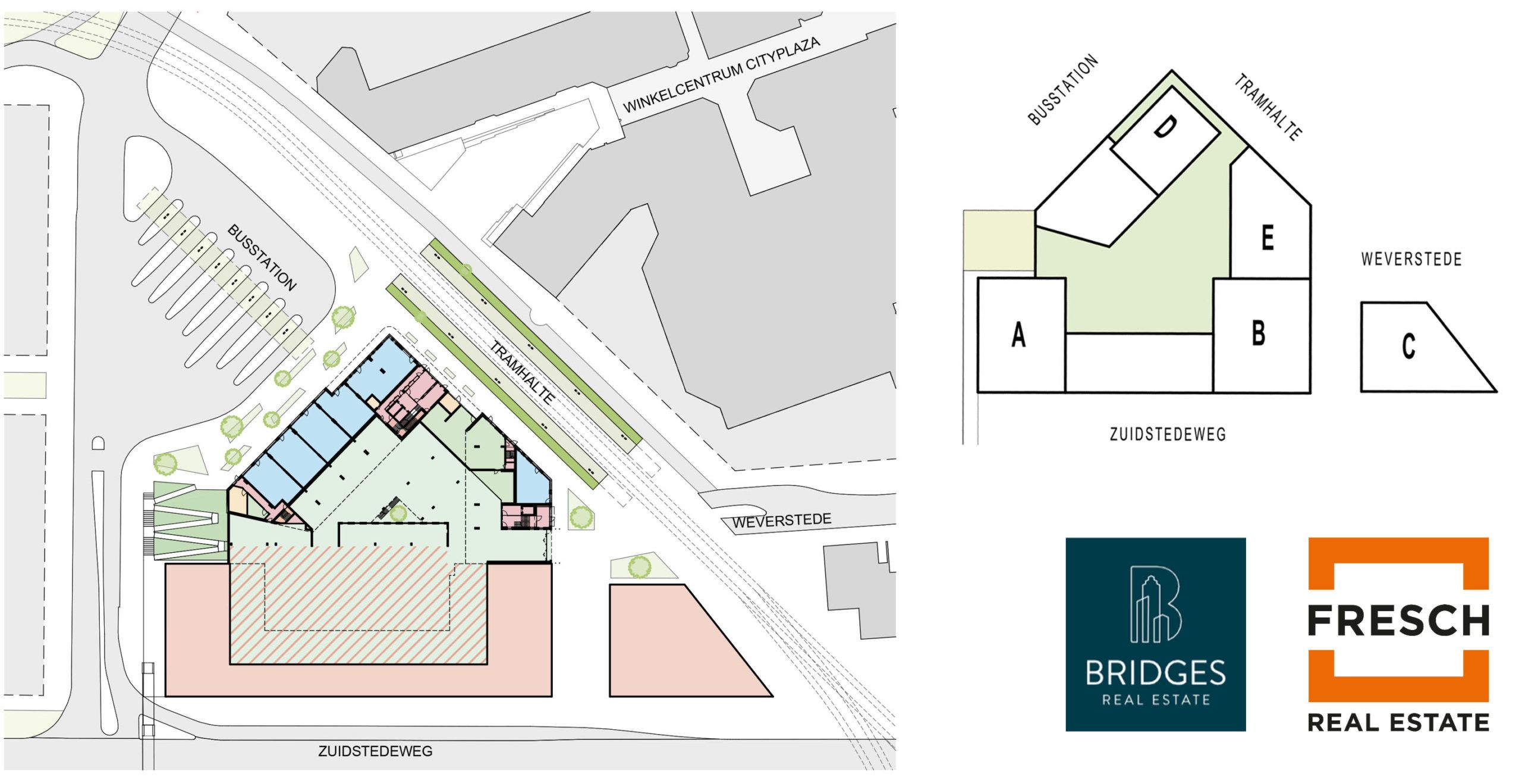 Plattegrond nieuwbouw Stationsgebied